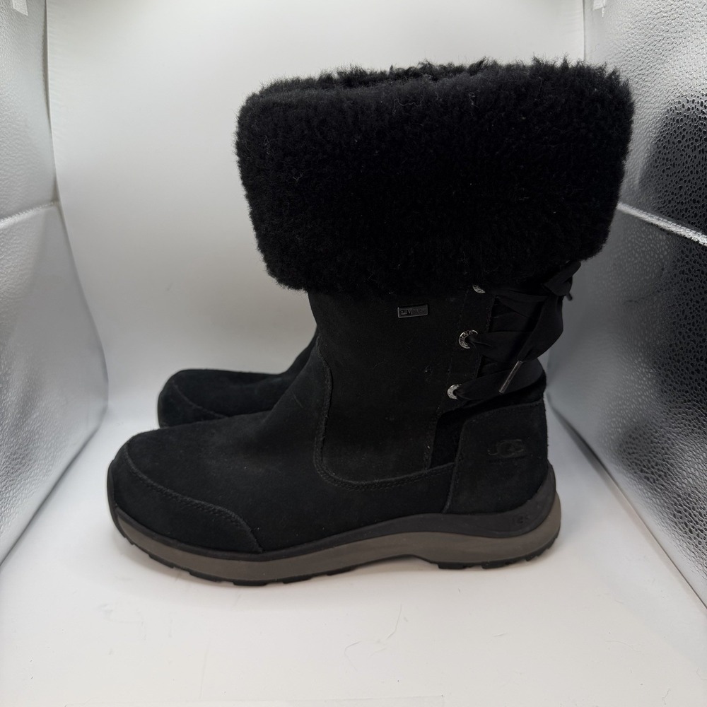 Ugg Ingalls Waterproof Suede Snow Boot Black Size 6 1095140